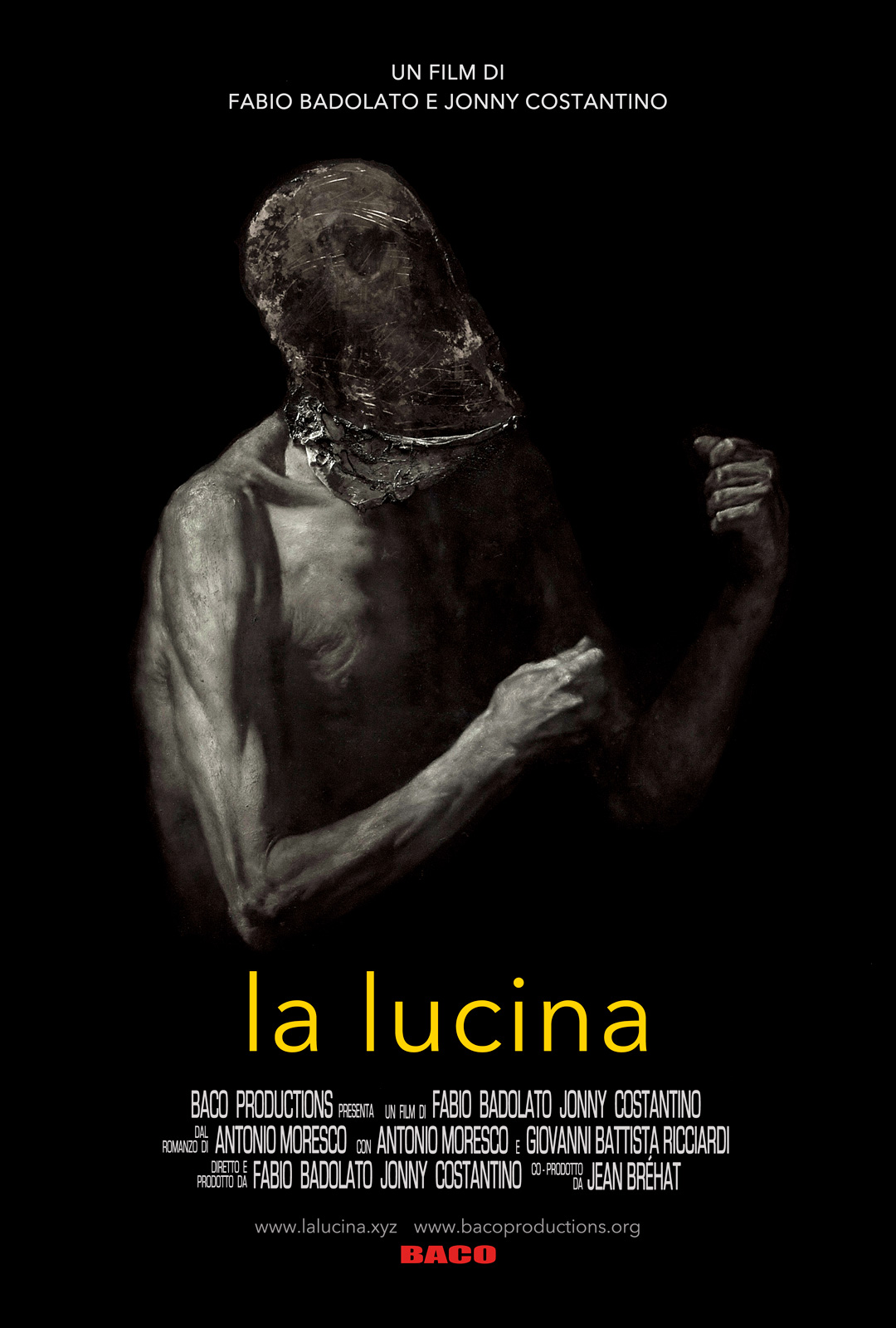 La lucina poster from a painting by Nicola Samorì. A film by Fabio Badolato and Jonny Costantino. Starring Antonio Morescco.